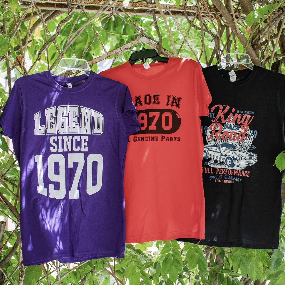 3 Brand New Cotton Tees